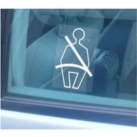 1 x Seatbelt Safety Window Stickers-Wear Your Seat Belt Warning-Car,Van,Truck,Coach,Lorry,Taxi,Hackney Mini Cab Sign